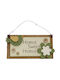 Etoile Handmade Wall Decor Sign Multicolour Made of Wood 21.5x11cm
