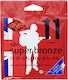 Rotosound Sb11 Super Bronze Einstellen Bronze Akustikgitarrensaiten 11 - 52