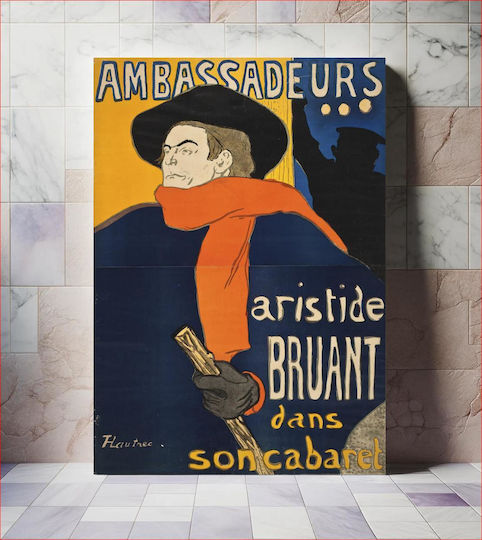 Ambassadeurs Aristide Bruant Painting on Canvas 40x50cm