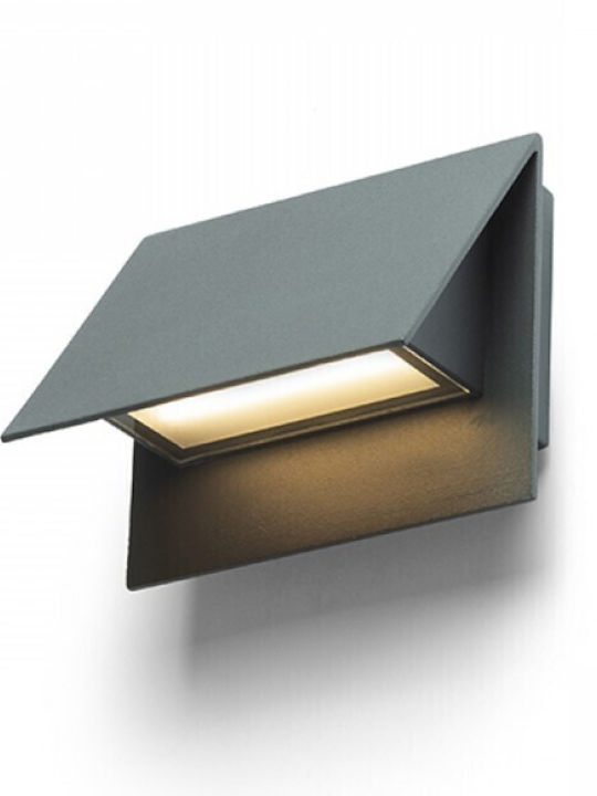 Rendl Light Studio Geri Wall-Mounted Outdoor Light LED IP54 5W with Warm White Light 12x8.1x10εκ.