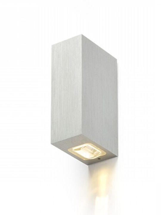 Rendl Light Studio Nick Ii Lumină de exterior montată pe perete LED IP54 cu Alb Cald Lumină Dublu Fascicul 4x7x12.6εκ.