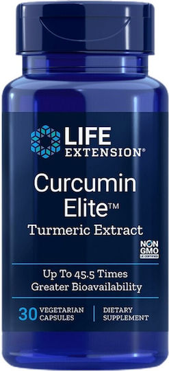 Life Extension Curcumin Elite Turmeric Extract 500mg 30 Vegetable Capsules
