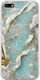 Cracked Marble - Light Blue And Gold Back Cover Silicone Multicolour (Huawei Y5 2018)