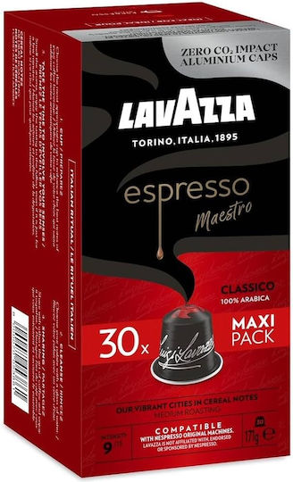 Lavazza Капсули Еспресо Maestro Classico Съвместими с машина Nespresso 30капси