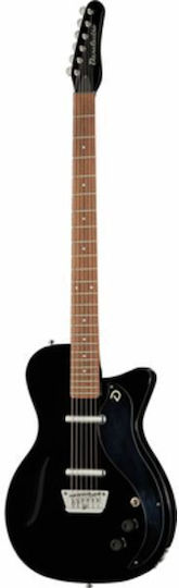 Danelectro 56 Vintage Baritone Black Електрическа Китара с S Конфигурация на Пикапите Черна