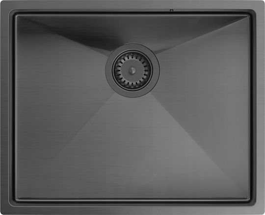 GraniteQ Anthony Drop-In Sink Inox W54xD44cm Gray