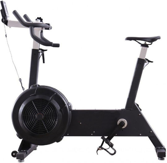 Alpine Fitness Resistance Καθιστό Ποδήλατο Γυμναστικής με Αντίσταση Αέρα και Ροδάκια