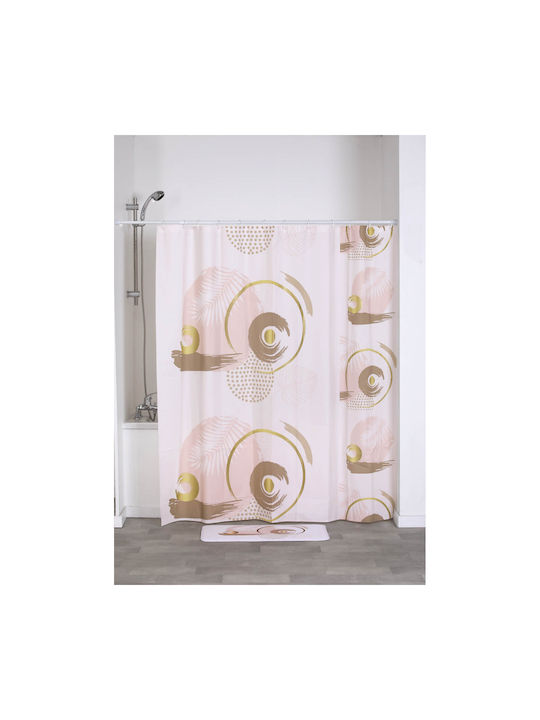 Eurocasa Shower Curtain 180x180cm Beige