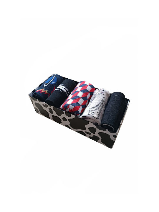 Fun Socks Κάλτσες με Σχέδια Πολύχρωμες 5Pack