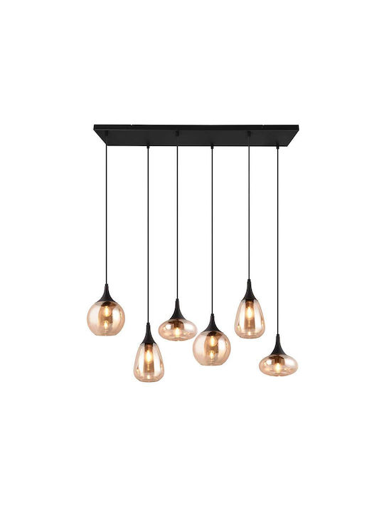 Trio Lighting Lumina Pendant Light Honey Rail f...