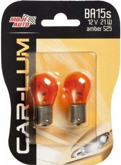 Moje Auto Lampen Auto & Motorrad PY21W-BAU15s 12V 21W 2Stück