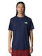 Simple Dome Αθλητικό T-shirt Navy Μπλε
