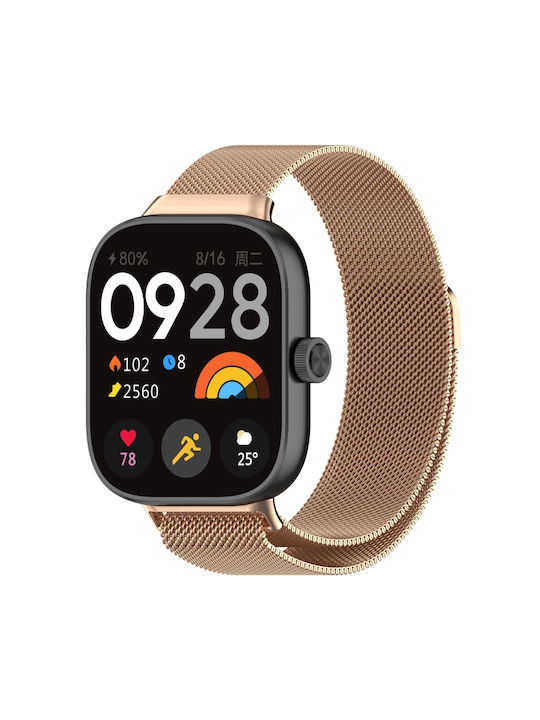Milan Λουράκι Ροζ Χρυσό (Redmi Watch 4 / Redmi Watch 5Huawei Watch 4 / Watch 4 Pro) Milan Λουράκι Ροζ Χρυσό (Redmi Watch 4 / Redmi Watch 5Huawei Watch 4 / Watch 4 Pro)