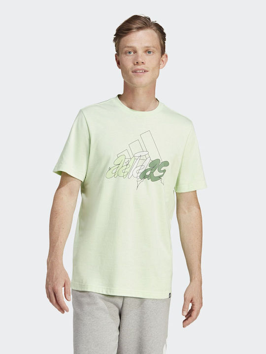 Adidas Men's Short Sleeve Blouse Green