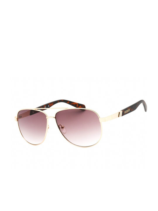 Guess Women's Sunglasses with Gold Metal Frame and Pink Gradient Lens GF0246 32P