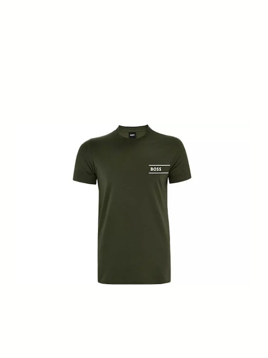 Hugo Boss Ανδρικό T-shirt Κοντομάνικο Πράσινο