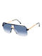 Carrera Sonnenbrillen mit Gold Rahmen und Blau Verlaufsfarbe Linse 1066/S 7C508