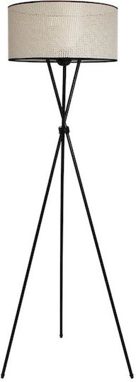 Fylliana Sonal Floor Lamp H148xW40cm. with Socket for Bulb E27 Beige