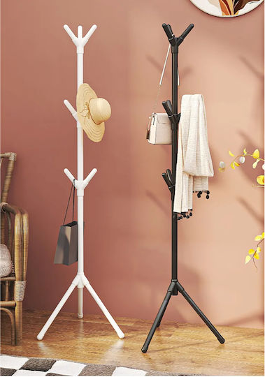 Factory Plastic Black Freestanding Coat Rack FD2040BL