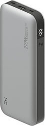 ZMI Qb826g Power Bank 25000mAh με Θύρα USB-A και 2 Θύρες USB-C Power Delivery / Quick Charge 3.0 Γκρι