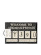 Pyramid International Πατάκι Εισόδου από Κοκοφοίνικα Welcome Μαύρο 40x60εκ.