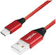 LogiLink Редовна USB 2.0 Кабел USB-C мъжки - USB-A мъжки 15W Червен 1м (CU0148)