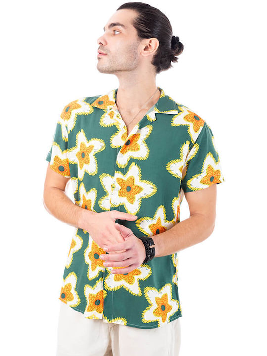 Camp Costa Men's Shirt Short Sleeve Floral Multicolour