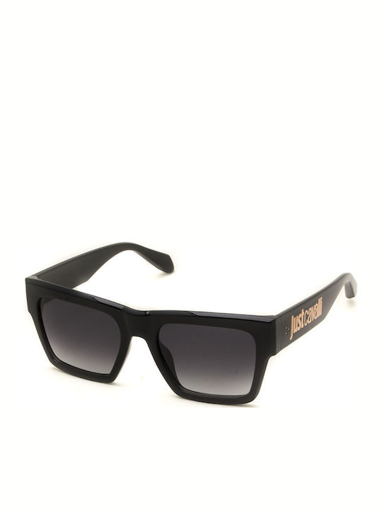 Just Cavalli Unisex Γυαλιά Ηλίου με Μαύρο Κοκκάλινο Σκελετό και Μαύρο Ντεγκραντέ Φακό SJC038 0Z42