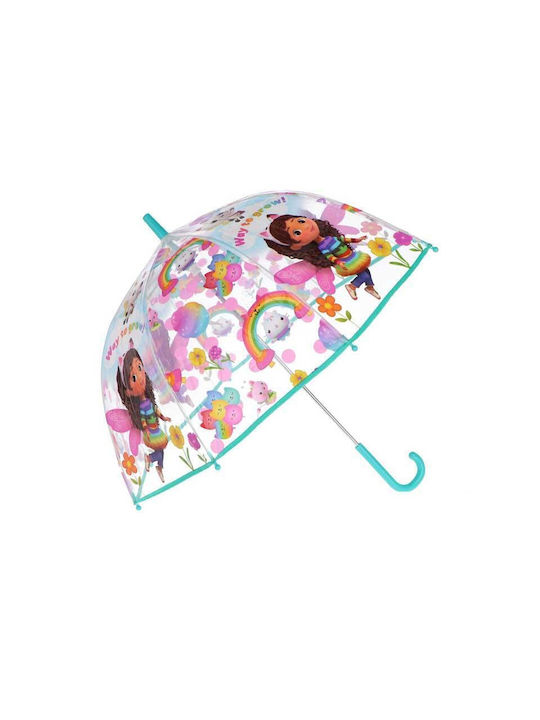 Kids Licensing Umbrelă pentru copii Mâner curbat transparentă cu diametrul de 72cm.