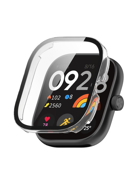 2 in 1 Θήκη Προστασίας + Tempered Glass Plastic Case in Transparent color for Redmi Watch 4