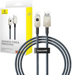 Baseus Geflochten USB-A zu Lightning Kabel Schwarz 1m (P10355802221-00)