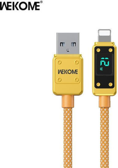 WK Wdc-06 USB-A zu Lightning Kabel 12W Gold 1m