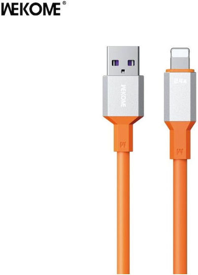 WK Wdc-17i Regular USB-A la Cablu Lightning Portocaliu 1.2m