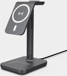eSTUFF ES638201 Зарядно За Смарт Часовници За Серии iPhone 12 И 13 Apple Watch Черно