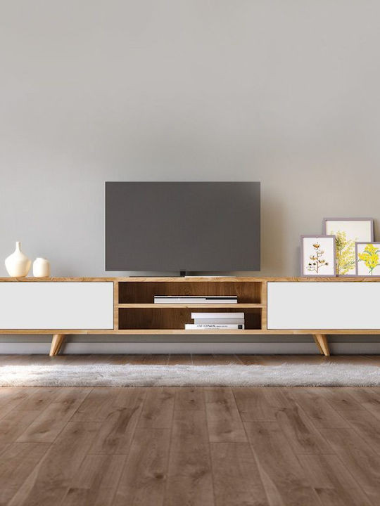 TV Stand White L170xW37xH45cm