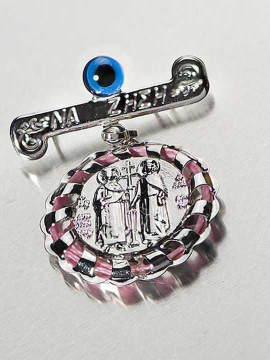 Tasoulis Jewellery Collection Παιδική Παραμάνα από Λευκόχρυσο 14K