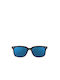 Izipizi L Women's Sunglasses with Brown Tartaruga Plastic Frame and Blue Mirror Lens