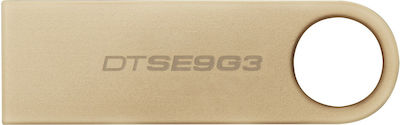 Kingston Datatraveler Se9 G3 128ГБ USB 3.2 Стик Златен