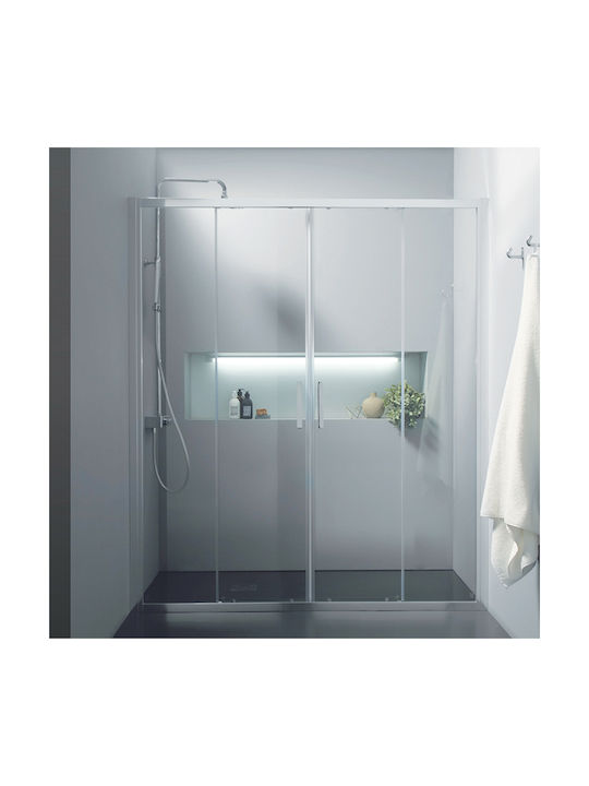 Orabella Energy Plus 180 30333 Duschwand für Dusche mit Schieben Tür 80x180cm
