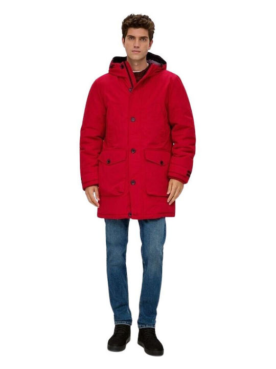 Winter Jacke Parka Rot