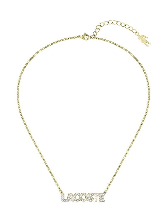 Lacoste Necklace from Gold Plated Steel