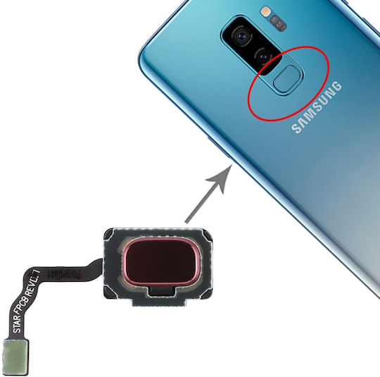 Kabel mit Fingerabdruck in Gold Farbe für Galaxy S9, S9+