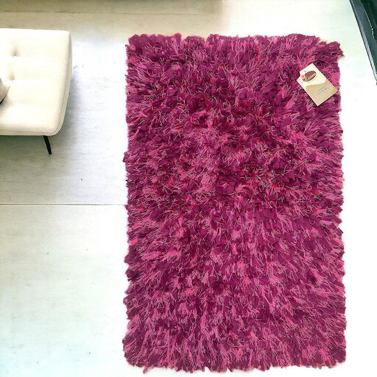 Linea Home Πατάκι Μπάνιου Βαμβακερό Shaggy LH2044035 Magenta 50x80εκ.