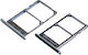 Υποδοχή Κάρτας Sim Υποδοχή Κάρτας Dual Sim Sim Tray Ασημί για Nokia 3.1 Nokia 3.1