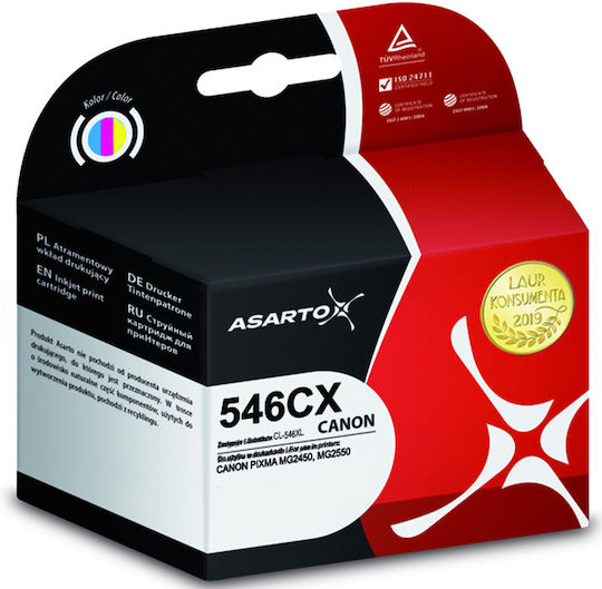Asarto Compatible Inkjet Printer Ink Canon CL-546XL 1pcs