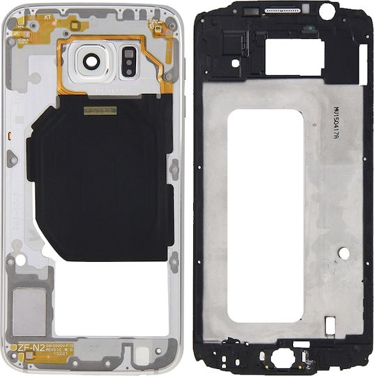 Capac Baterie Alb pentru Galaxy S6 / G920F