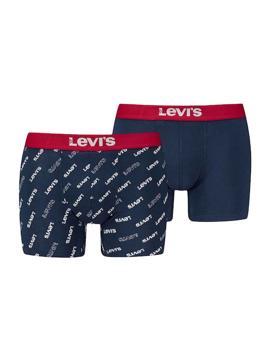 Levi's Herren Boxershorts Rot 2Packung