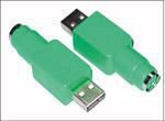 Microconnect Конвертор PS/2 мъжки към USB-A женски Зелен 1бр USBAPS2F