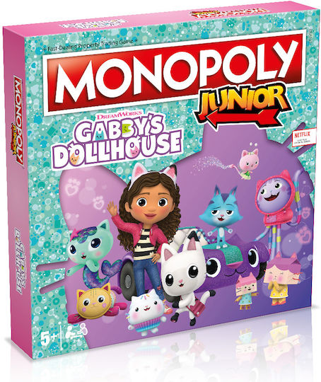 Настолна игра Monopoly Junior - Gabby's Dollhouse за 2-4 играчи 5+ години WM04157-EN1-6 (EN) Winning Moves
