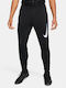 Academy Herren-Sweatpants Dri-FIT Glänzende mit Gummizug Schwarz